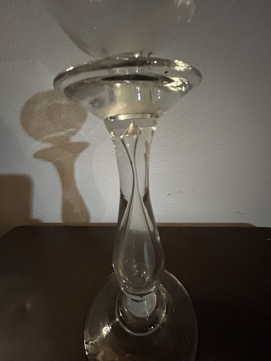 Provence Lampe de dentellière verre soufflé -photo-4