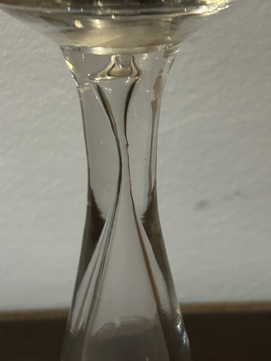 Provence Lampe de dentellière verre soufflé -photo-7