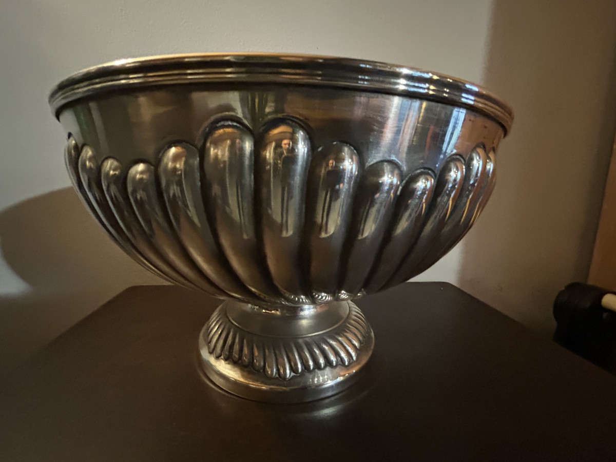 Vasque à champagne métal argenté -photo-4
