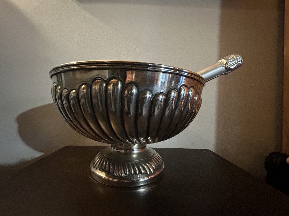 Vasque à champagne métal argenté -photo-5