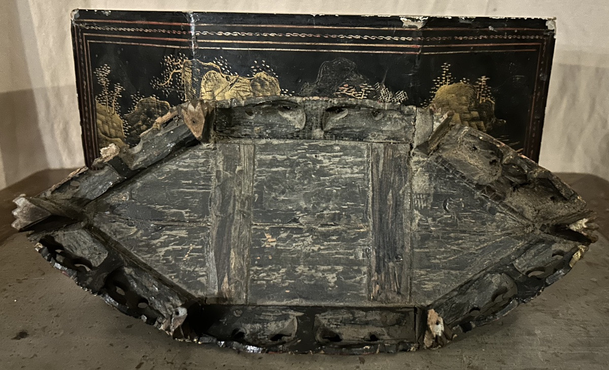 Chanab Altar Chest, Lacquered Wood, China, 19th Century-photo-2