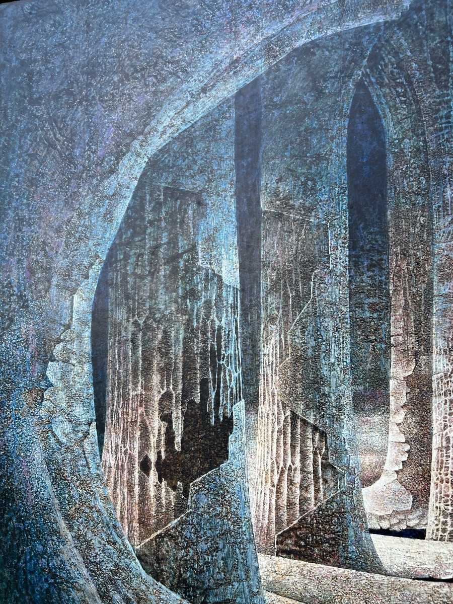 Lamy Pierre Lambert tableau 1971 réalisme fantastique-photo-5