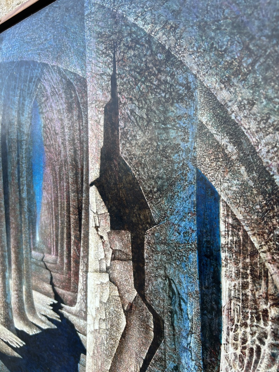 Lamy Pierre Lambert tableau 1971 réalisme fantastique-photo-6