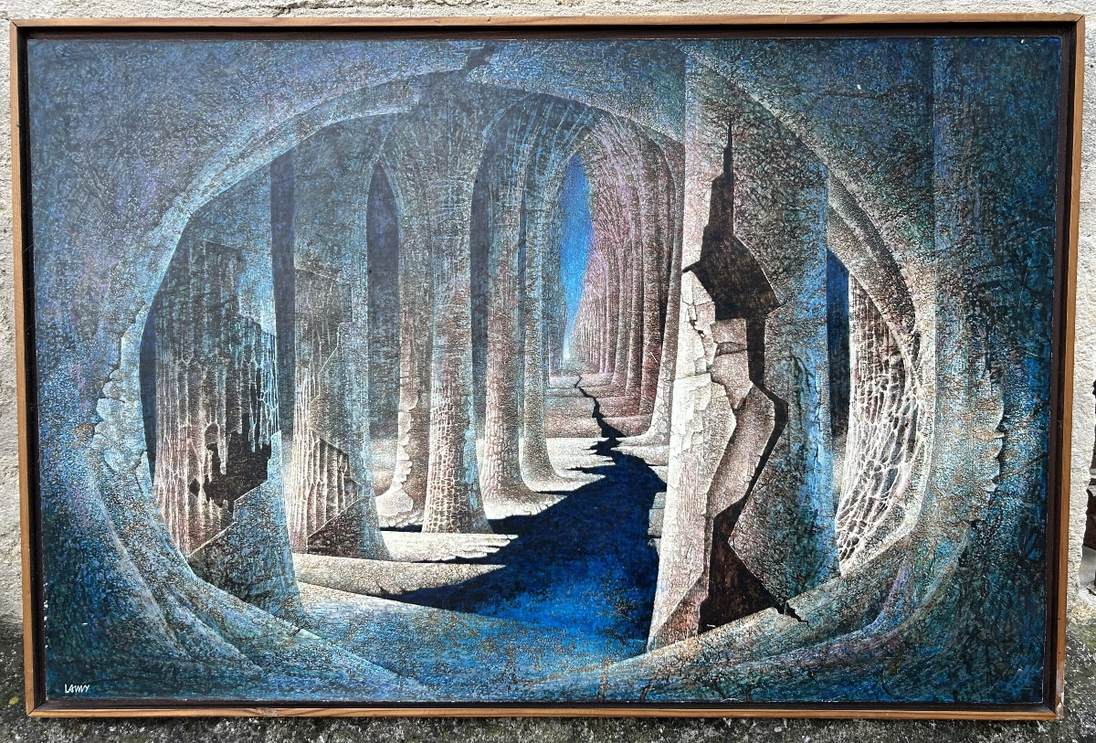 Lamy Pierre Lambert tableau 1971 réalisme fantastique