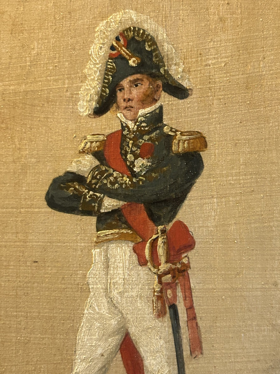 Louis Charles Taconet Pair Of Military Paintings -photo-2