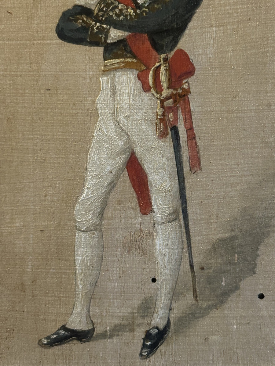 Louis Charles Taconet Pair Of Military Paintings -photo-3