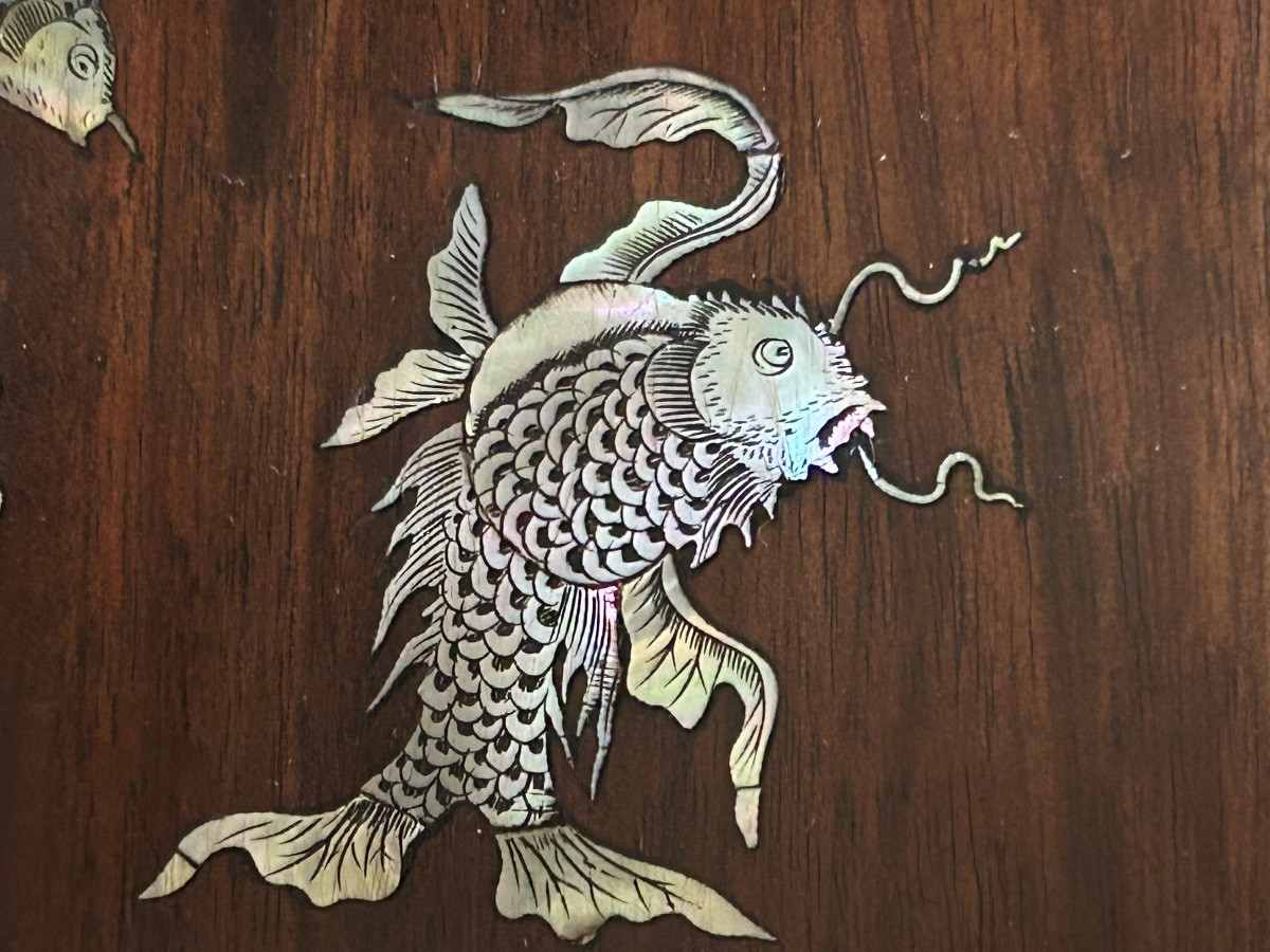 Indochine plateau décor nacres-photo-6