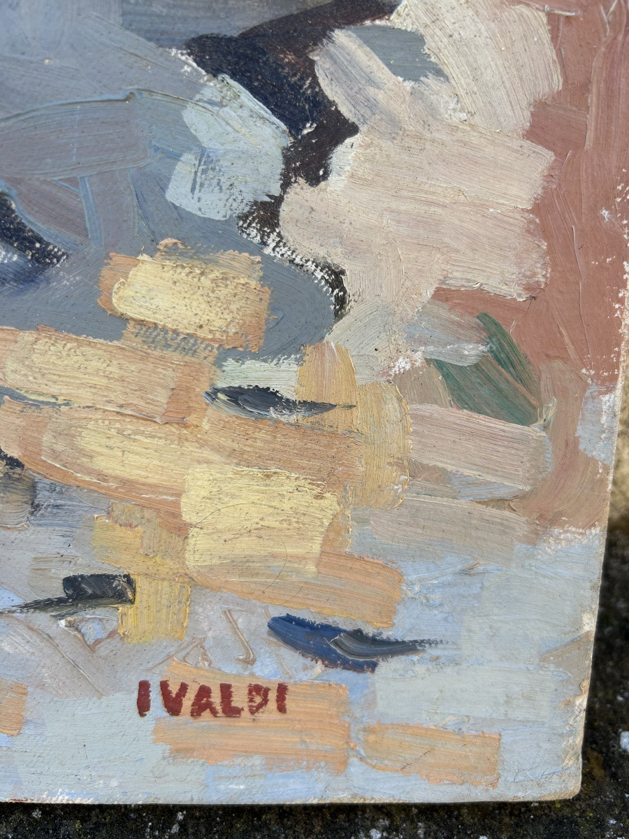 Pierre Ivaldi tableau marine port méditerranée-photo-3