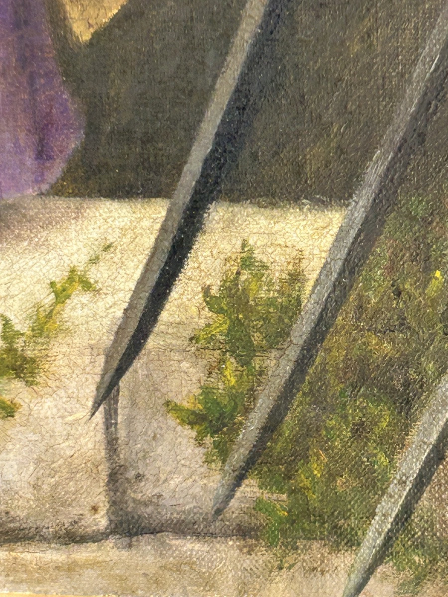 Cazalet tableau scène romantique marquis marquise-photo-7