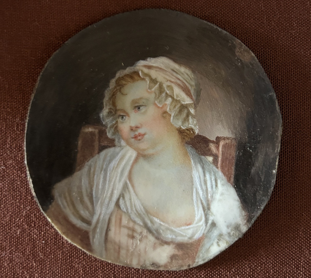 Miniature 18eme portrait femme sein nu-photo-1