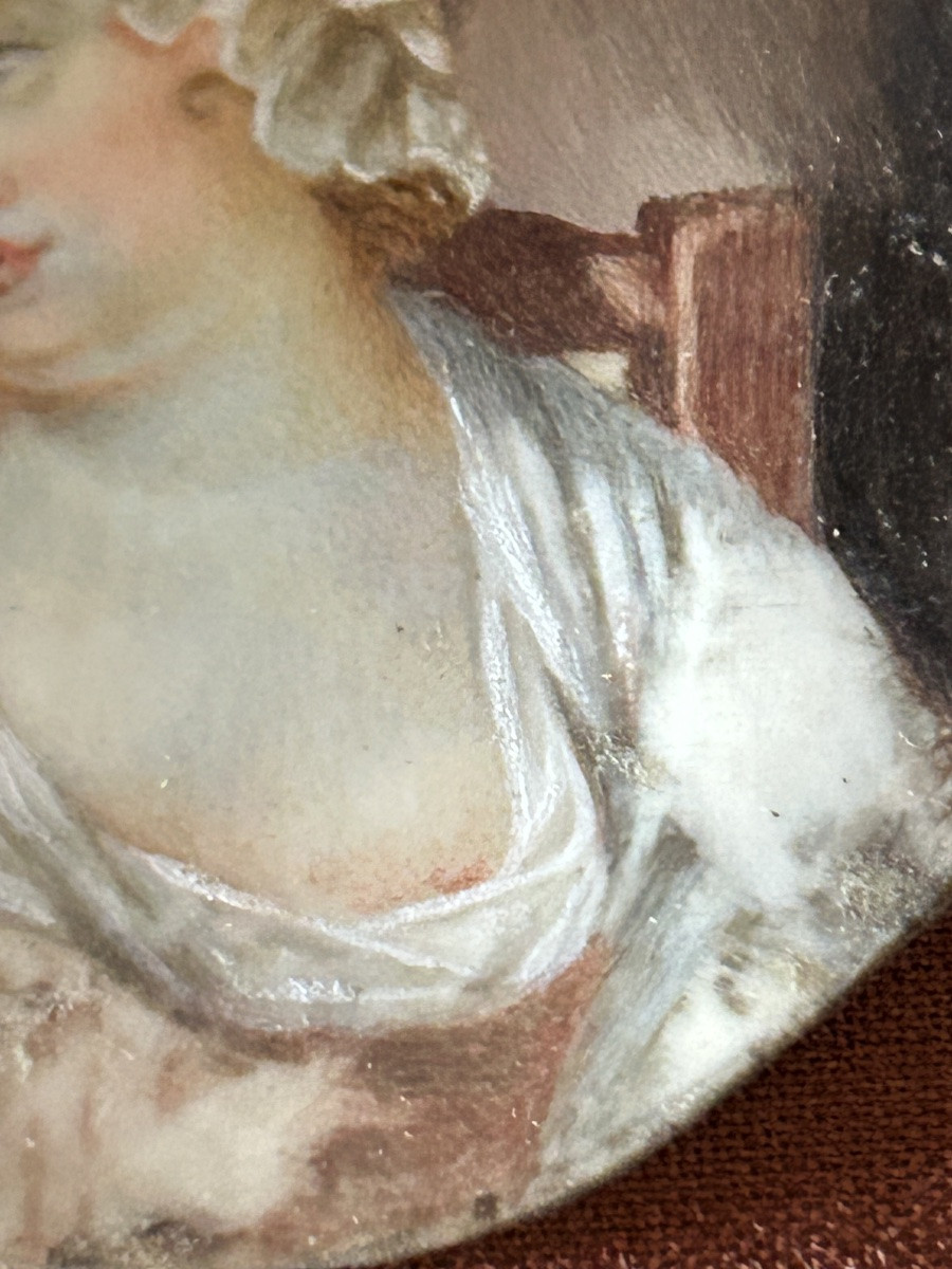 Miniature 18eme portrait femme sein nu-photo-4