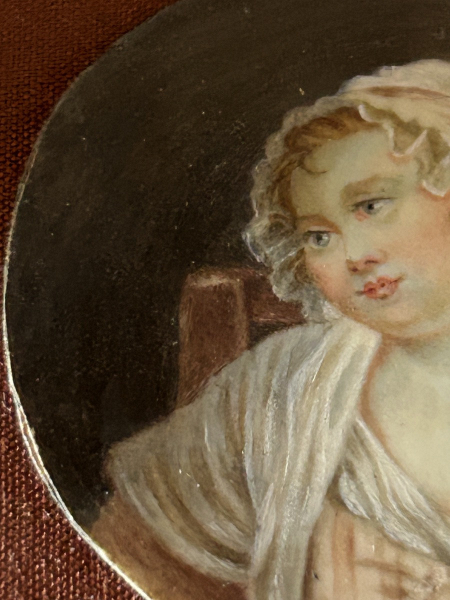 Miniature 18eme portrait femme sein nu-photo-5