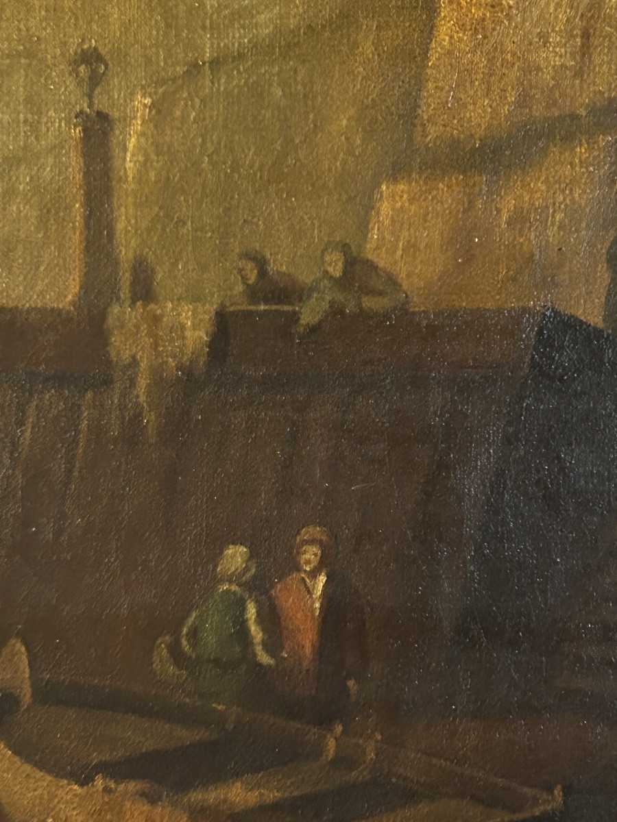 Tableau marine retour de pêche 19eme-photo-3