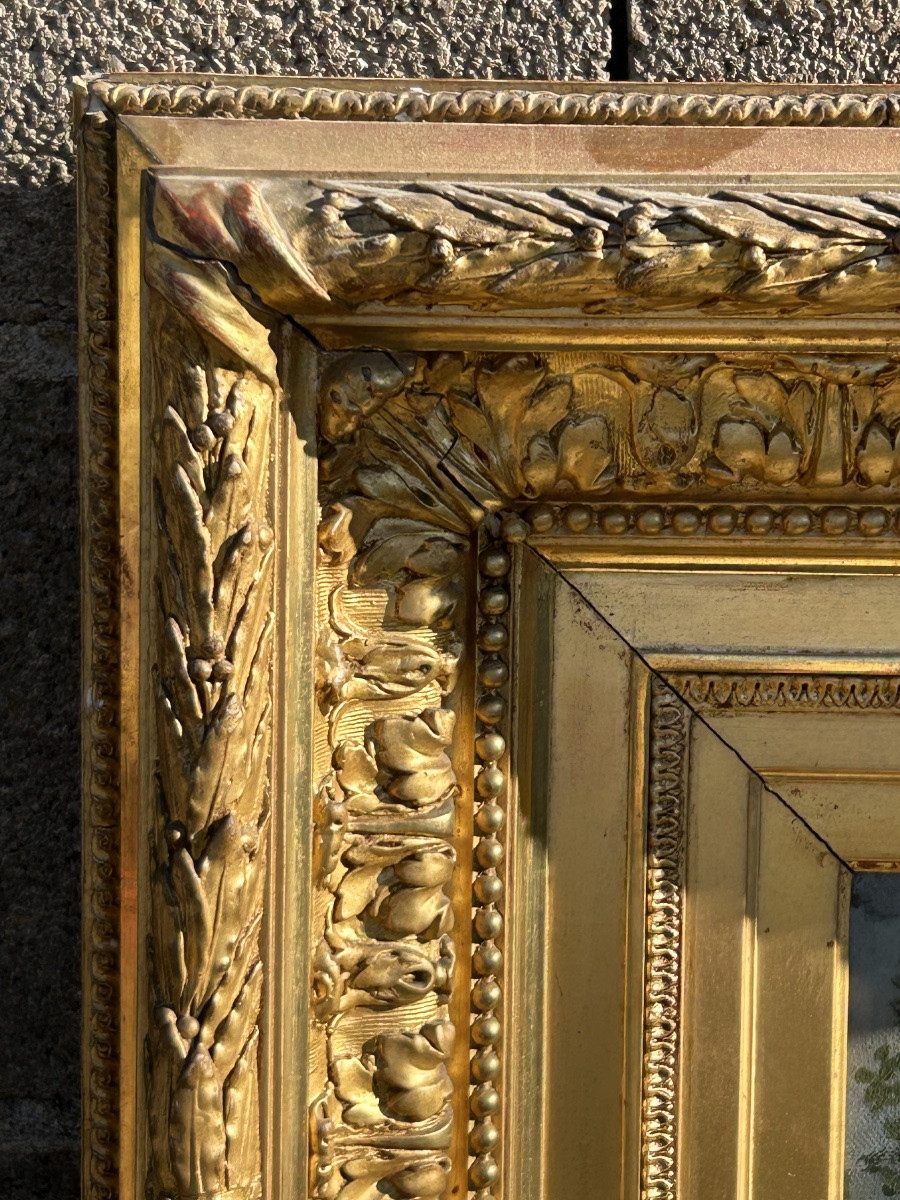 Louis Matifas Pair Of Paintings In Gilded Wood Frames, 19th Century-photo-4