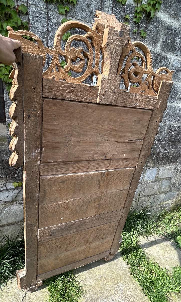 Louis XVI Gilded Wood Mirror-photo-2