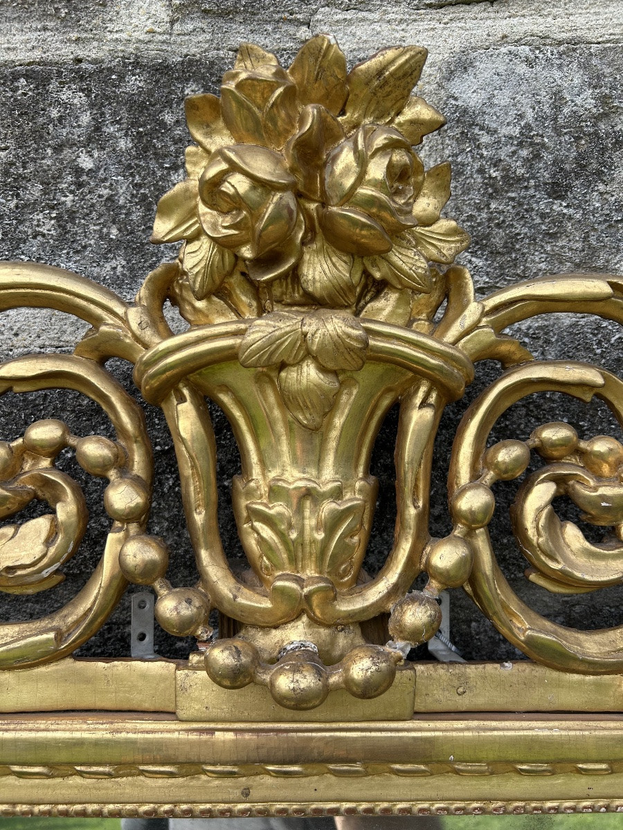 Louis XVI Gilded Wood Mirror-photo-3