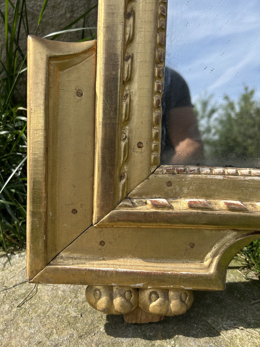 Louis XVI Gilded Wood Mirror-photo-6