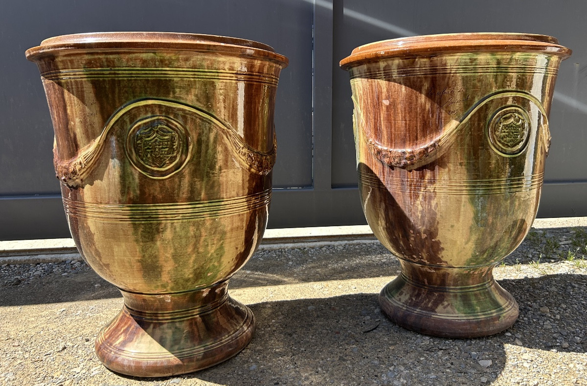 Pair Of Anduze Boisset Jars