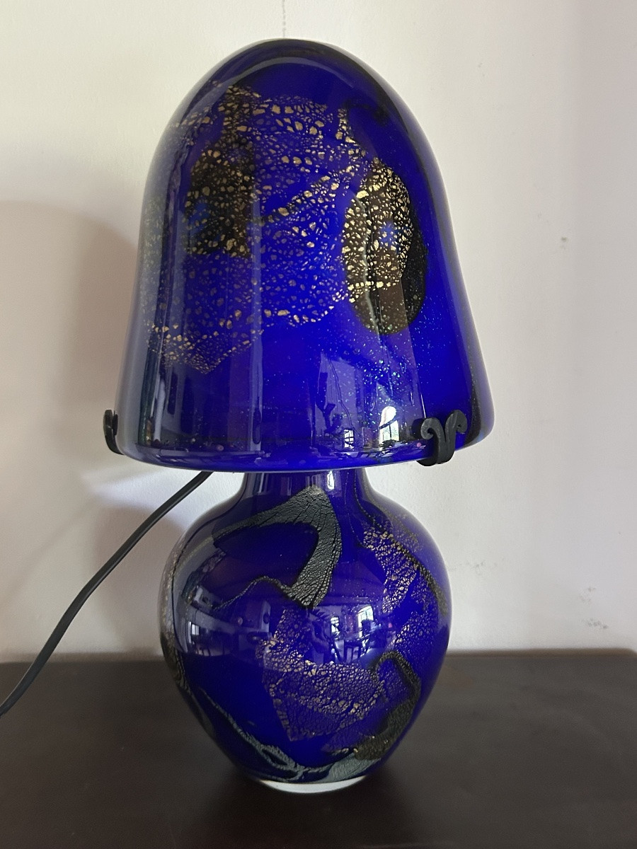 Jean michel Operto lampe champignon verre -photo-3
