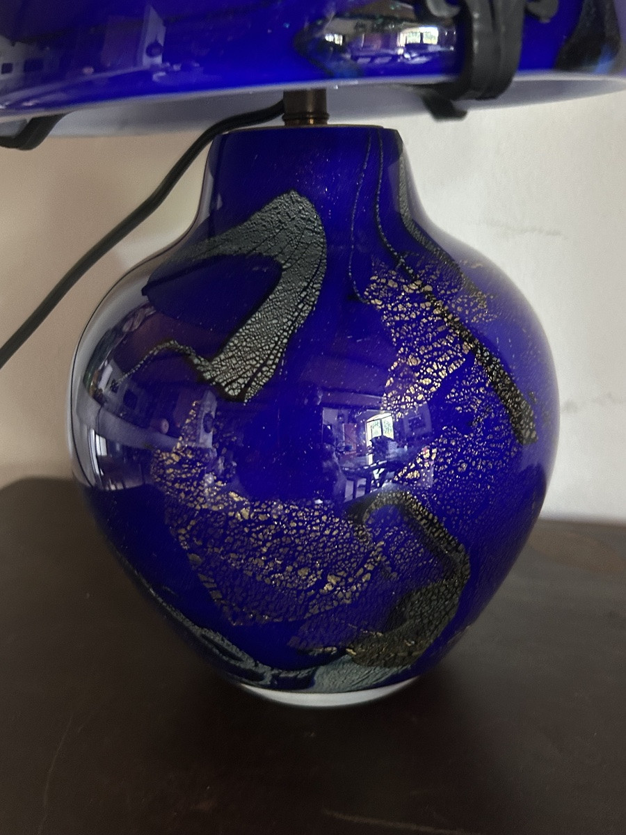 Jean michel Operto lampe champignon verre -photo-4