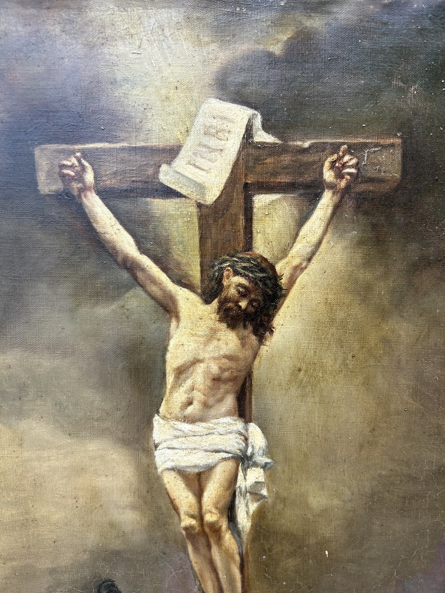 Tableau christ soldat d’après Jean Joseph weerts-photo-1