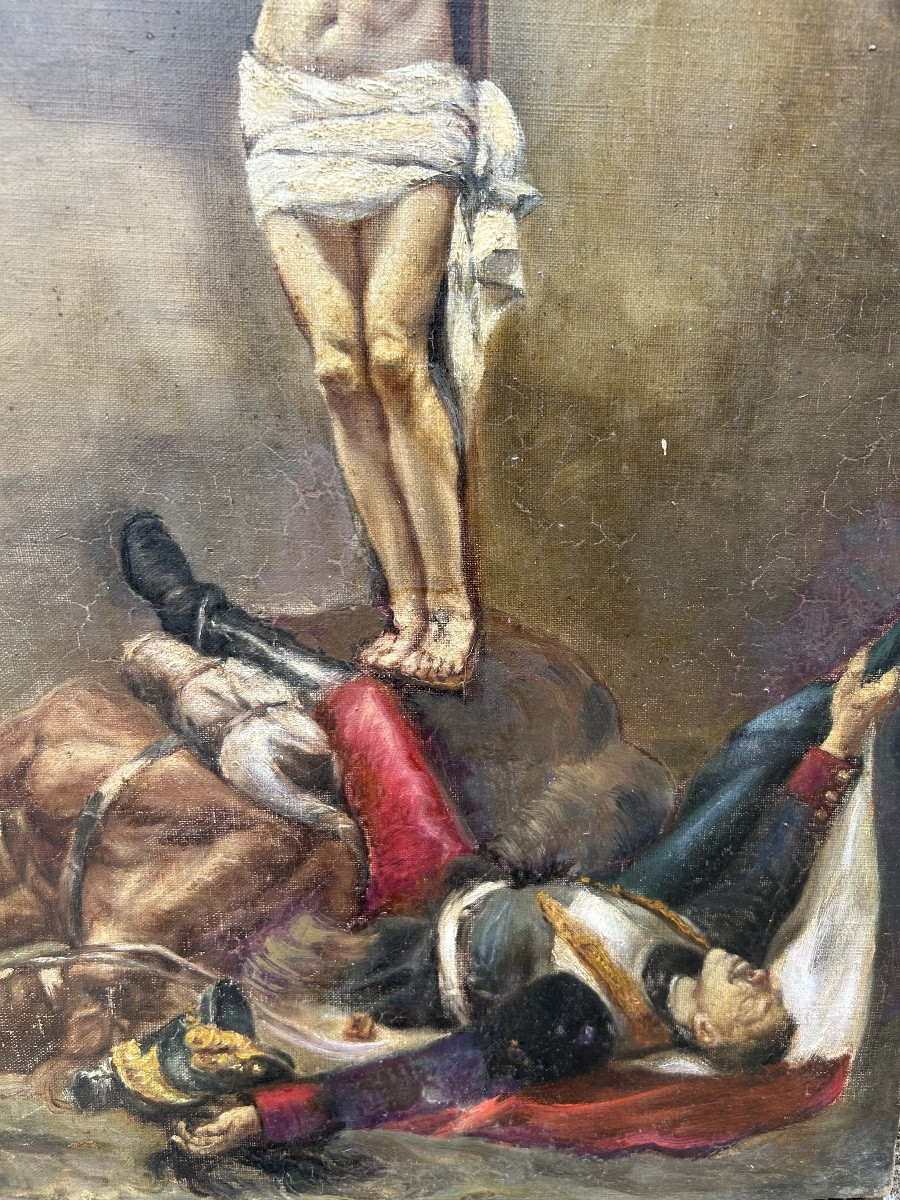 Tableau christ soldat d’après Jean Joseph weerts-photo-3