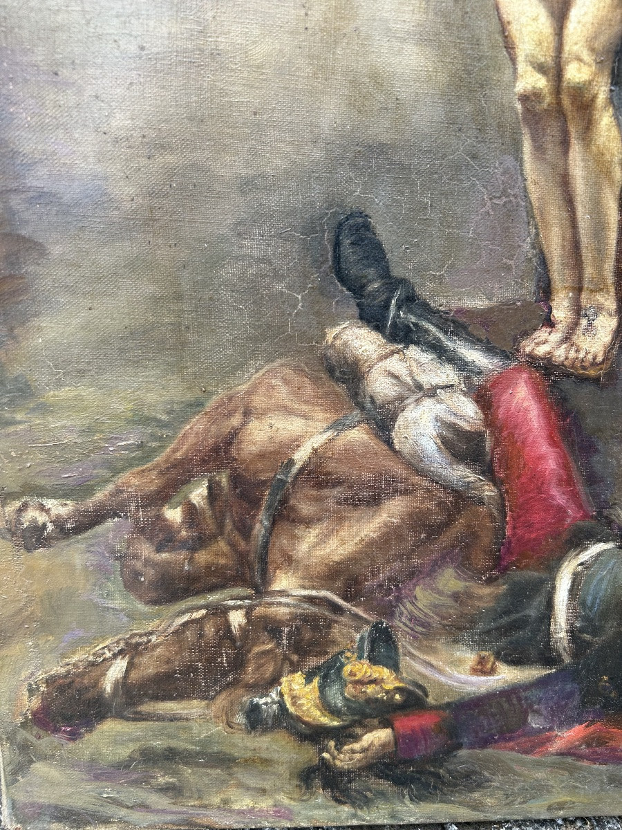 Tableau christ soldat d’après Jean Joseph weerts-photo-4