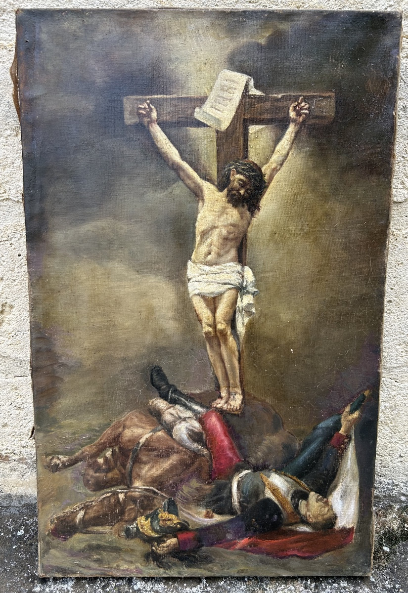 Tableau christ soldat d’après Jean Joseph weerts