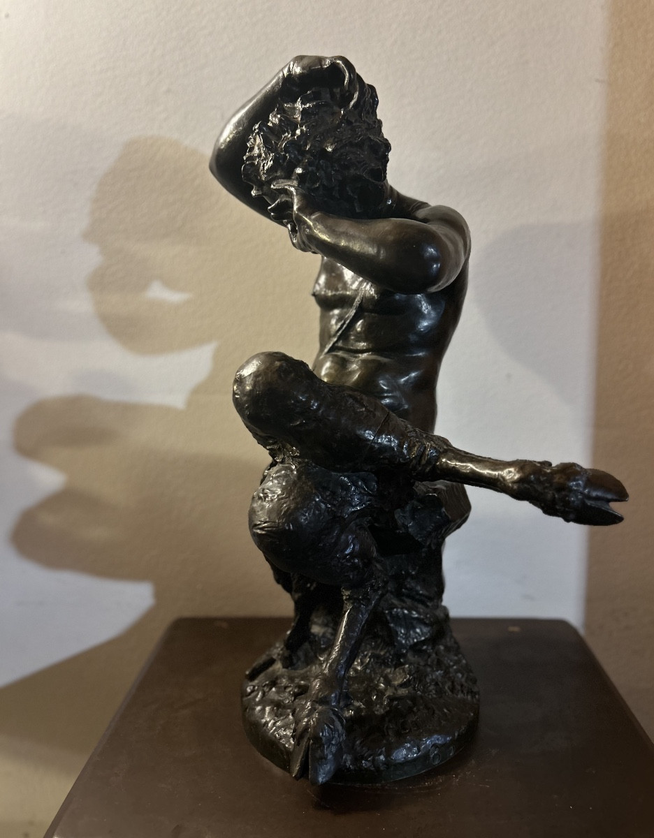 Claude michel Clodion sculpture bronze faune 