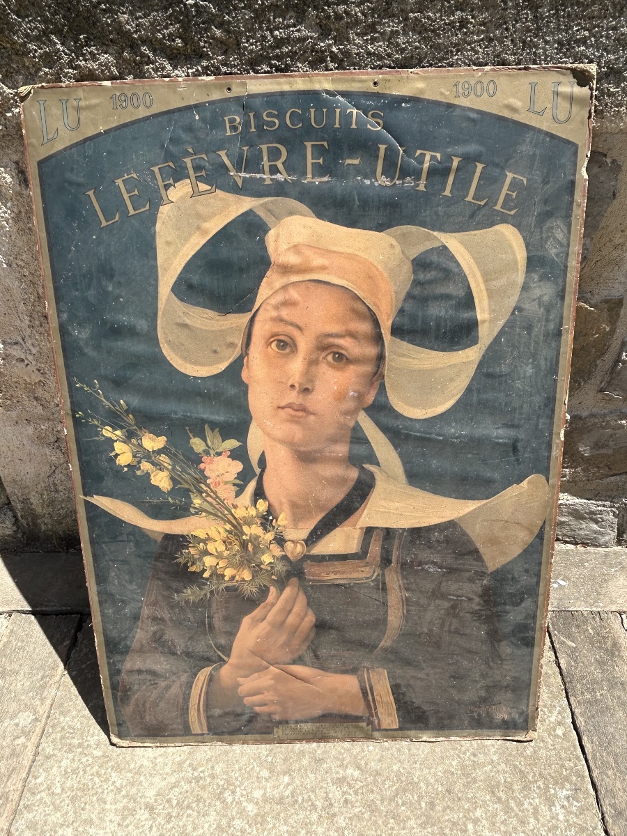 Lu Lefèvre Utile Advertising Poster, 1900, By Hippolyte Berteaux