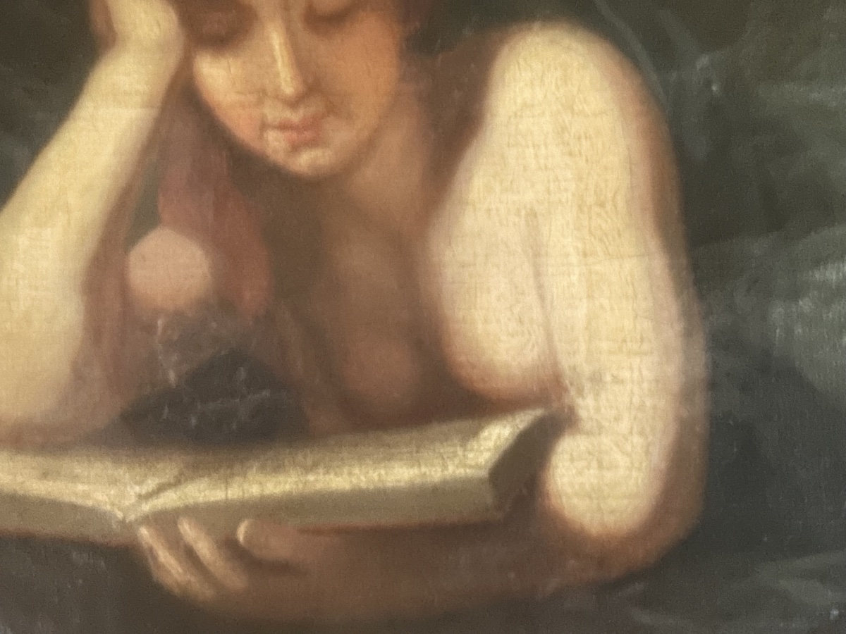 Painting Based On Correge, 18th-century School: Saint Mary Magdalene Reading -photo-4