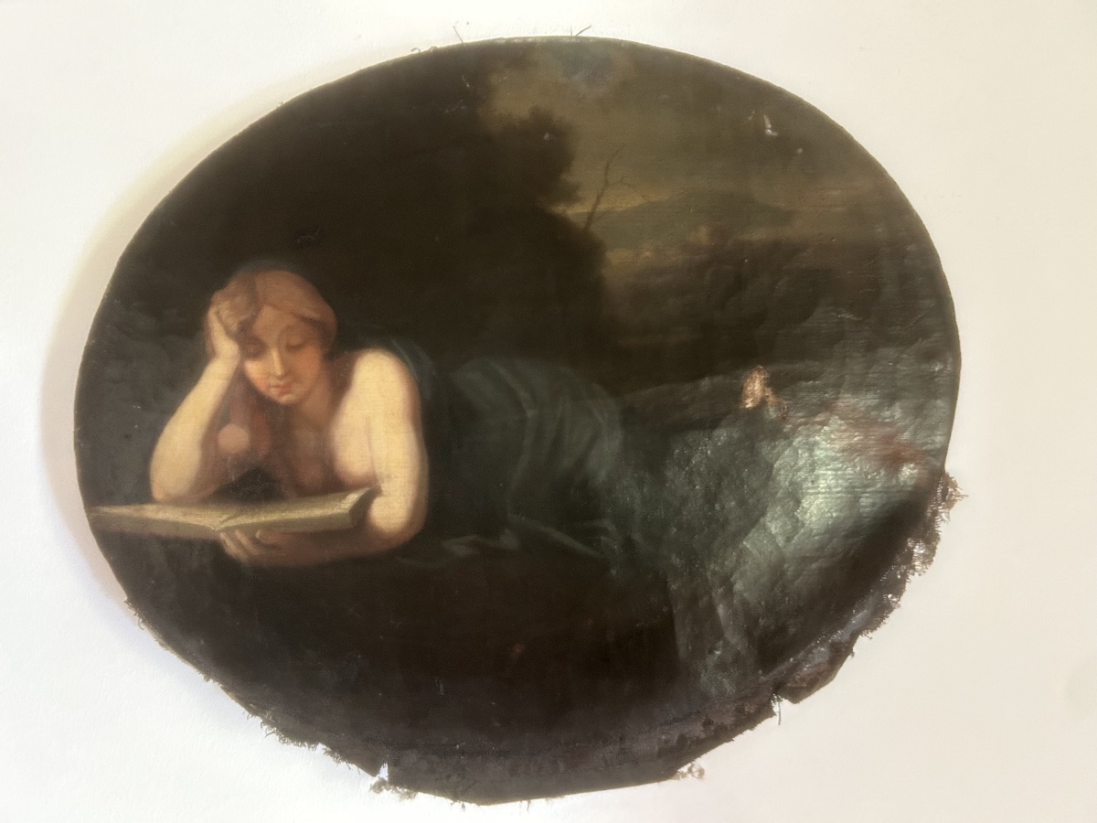 Painting Based On Correge, 18th-century School: Saint Mary Magdalene Reading -photo-6
