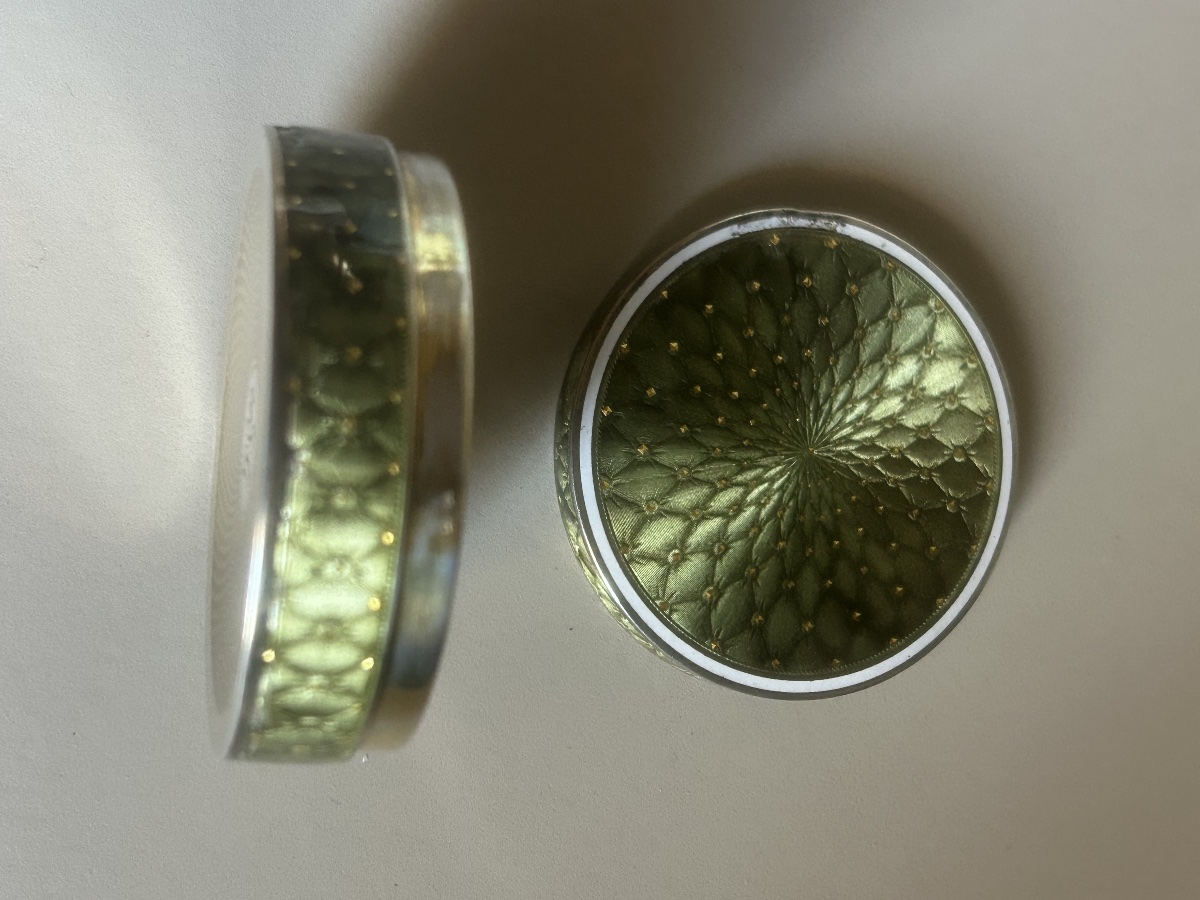 Art Deco Silver Box With Guilloché And Enamel -photo-3