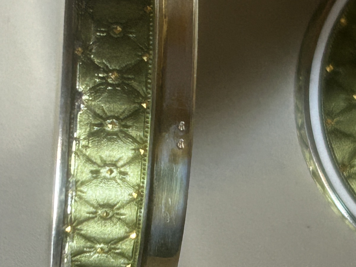 Art Deco Silver Box With Guilloché And Enamel -photo-1