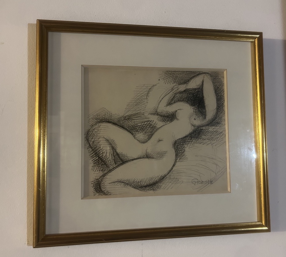 Marcel Gromaire: Drawing Of A Reclining Nude 
