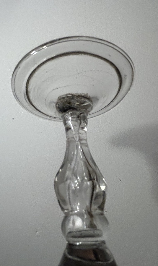 Verre soufflé 18eme gravé-photo-5