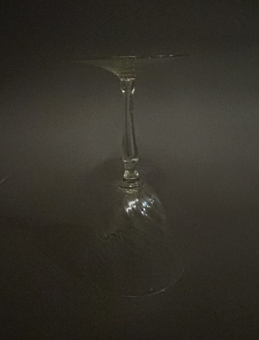 18th-century Colored Hand-blown Stemmed Glass -photo-2