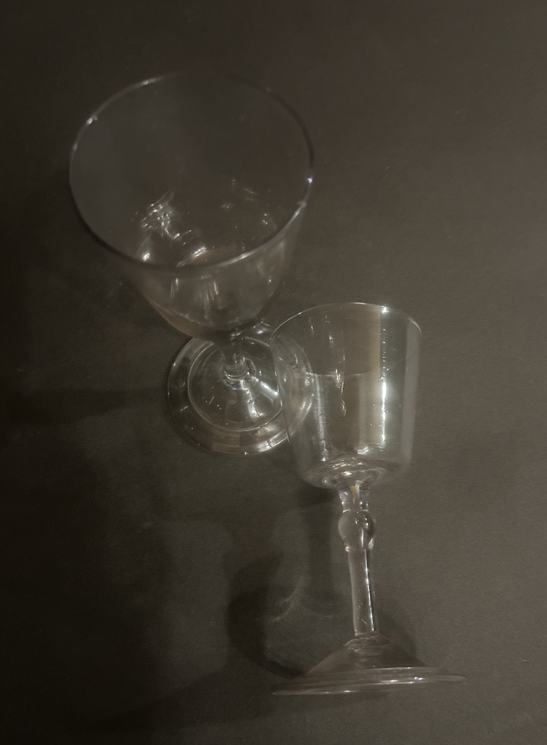 Paire de verres soufflés 18eme-photo-2