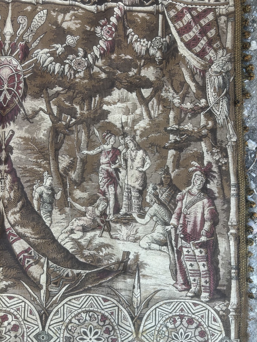 Tapisserie découverte des Amériques 285/125cm-photo-4