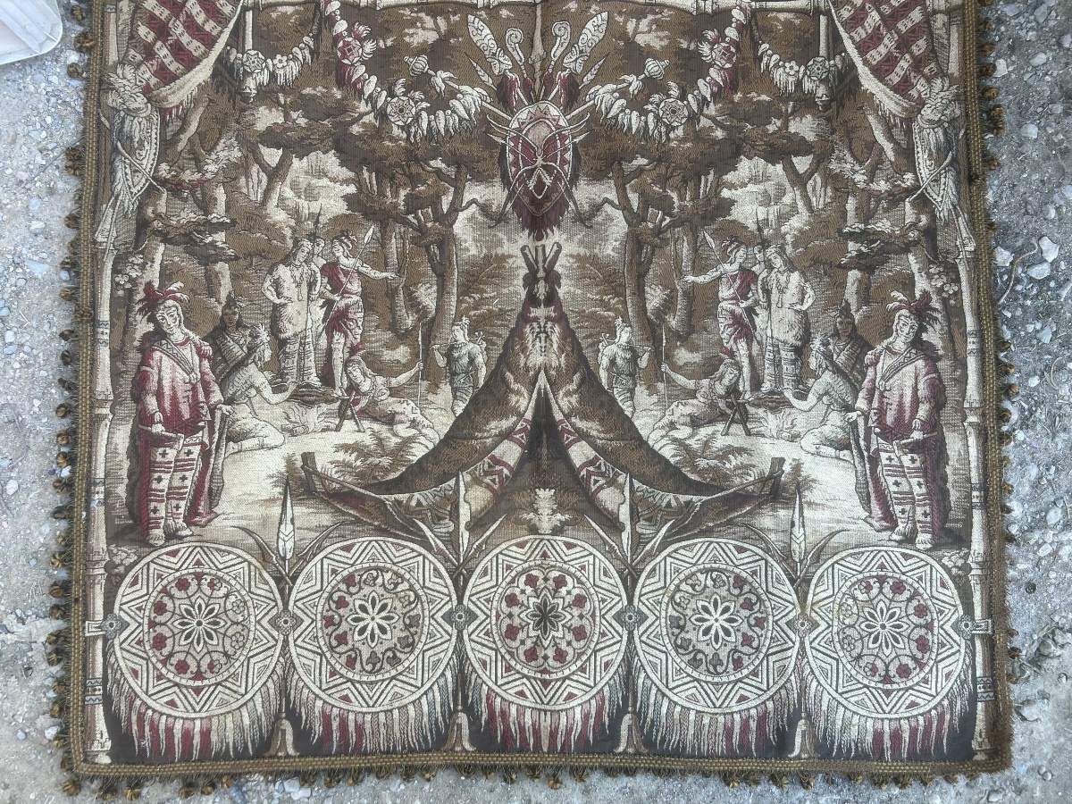 Tapisserie découverte des Amériques 285/125cm-photo-1