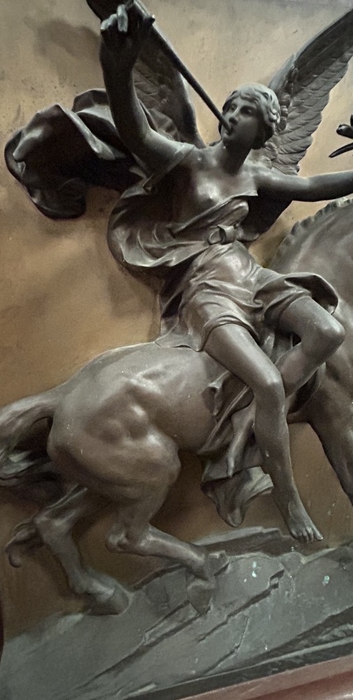 Jules Félix Coutan, Bronze Sculpture, "renommée équestre," Jewelry, Charles Martial Bernard-photo-4