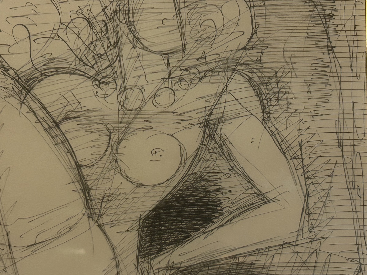 Marcel Gromaire dessin encre de Chine nu allongé -photo-4