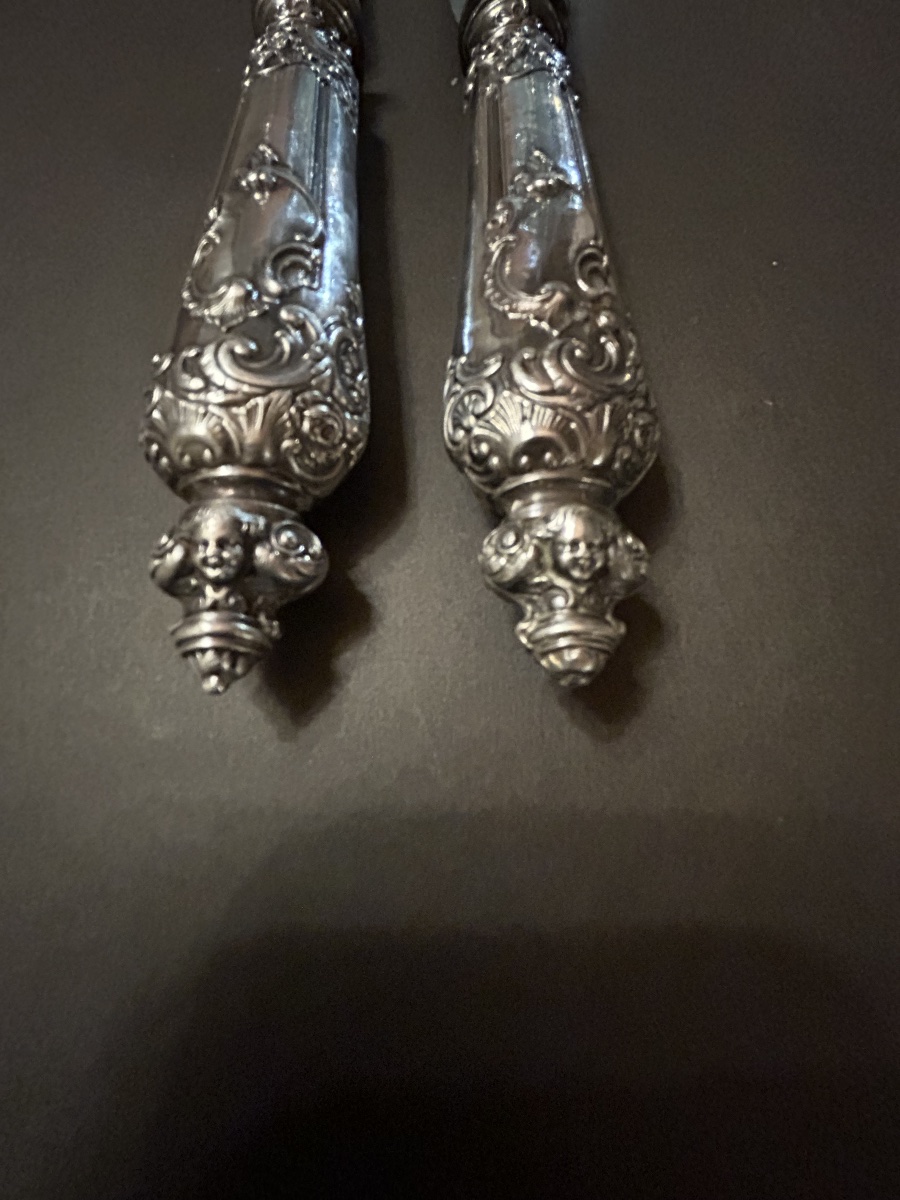 19th-century Silver Carving Set-photo-2