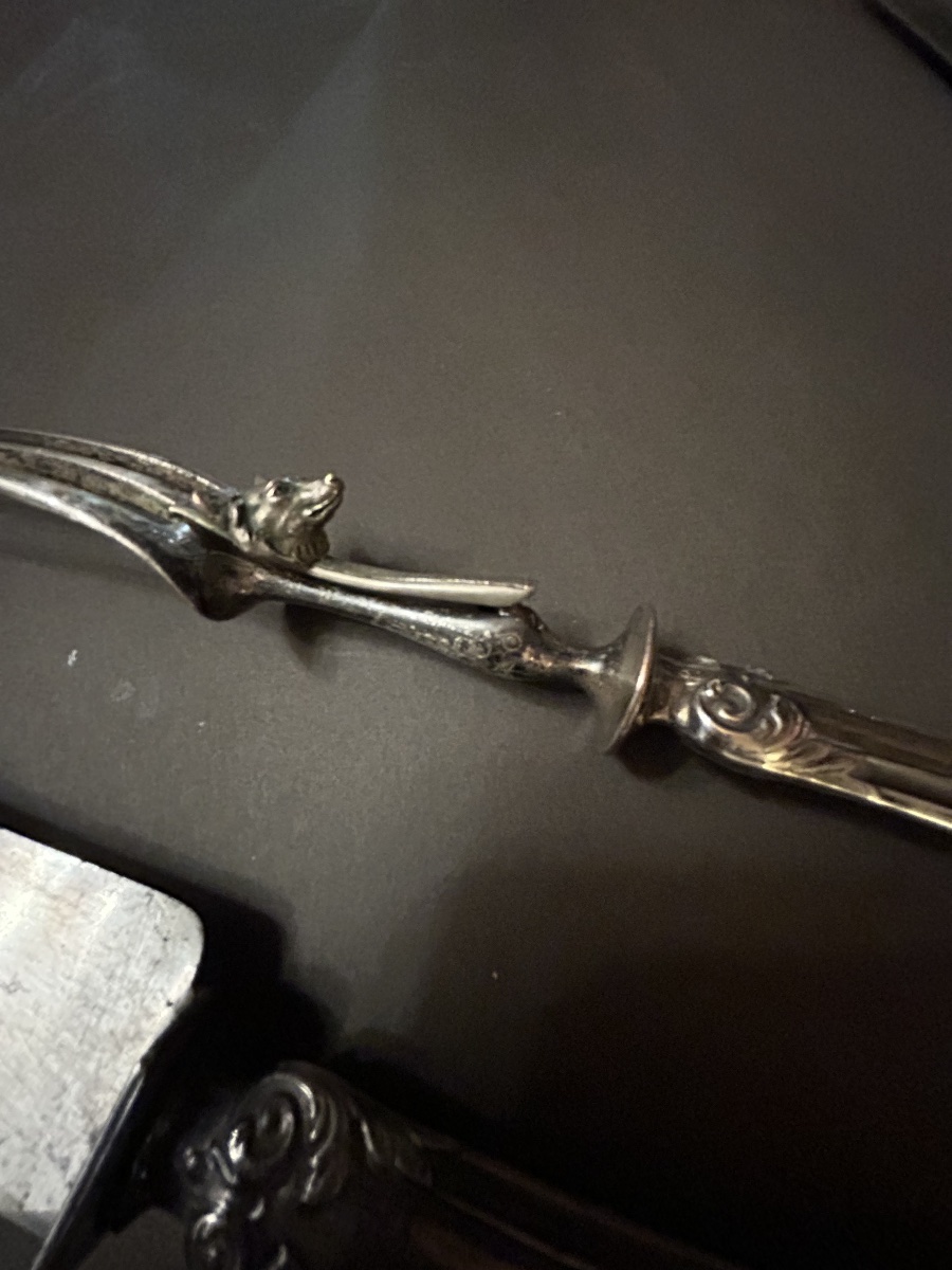 19th-century Silver Carving Set-photo-4