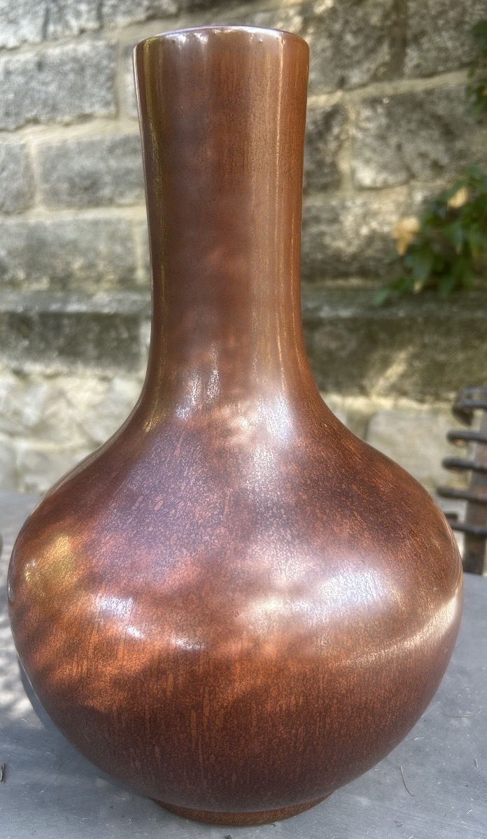 Dynastie Qing vase rouille de fer iron rust 18eme