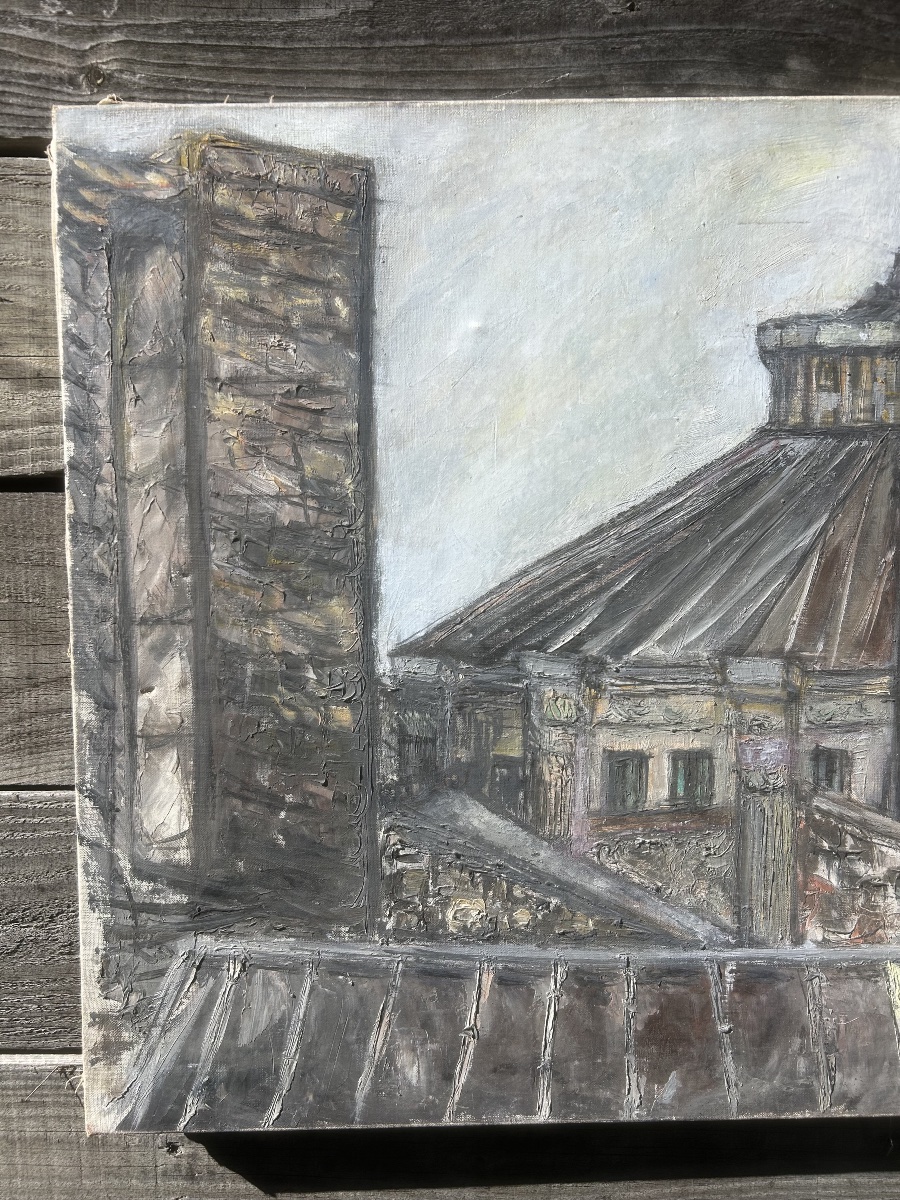 Painting: Paris, 1960—roof Of The Cirque D’hiver -photo-2