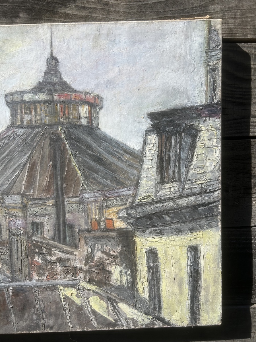 Painting: Paris, 1960—roof Of The Cirque D’hiver -photo-4