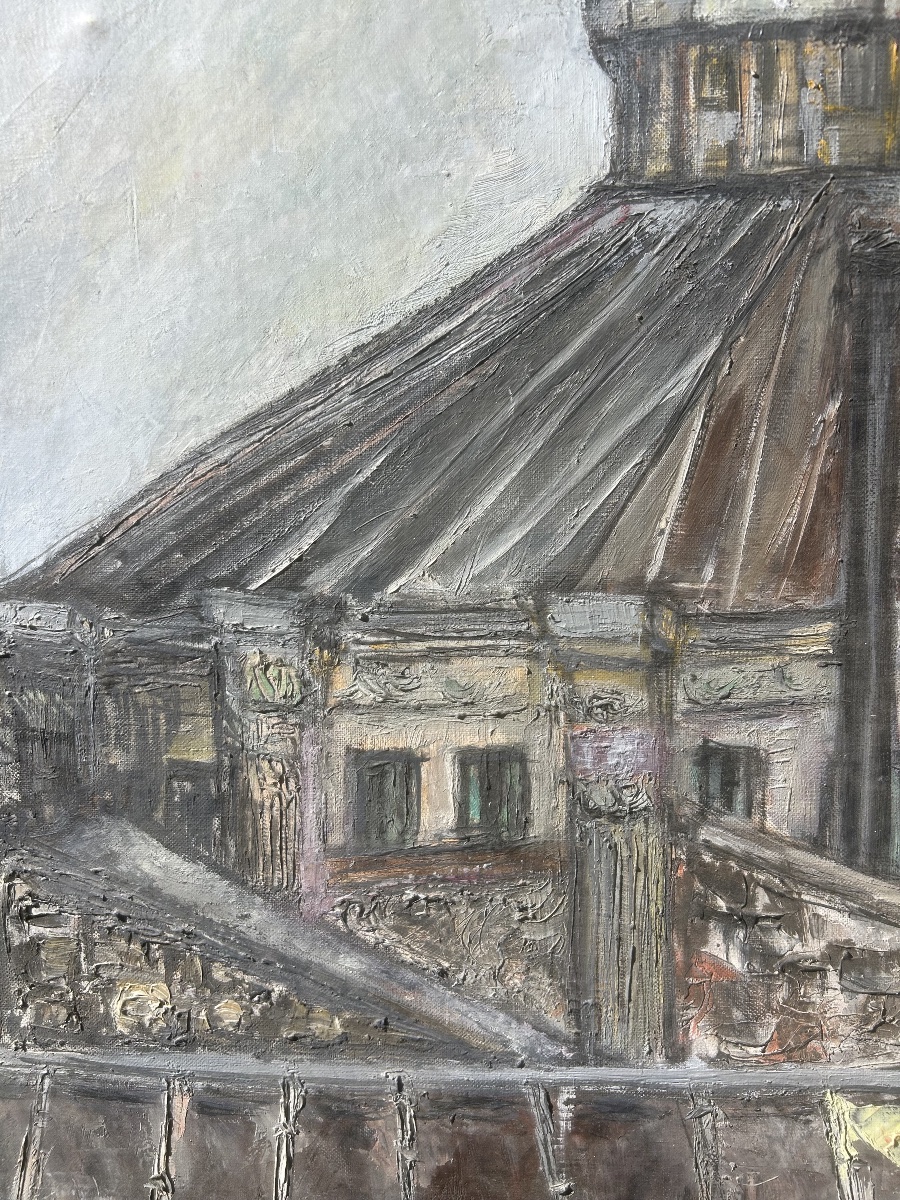 Painting: Paris, 1960—roof Of The Cirque D’hiver -photo-3