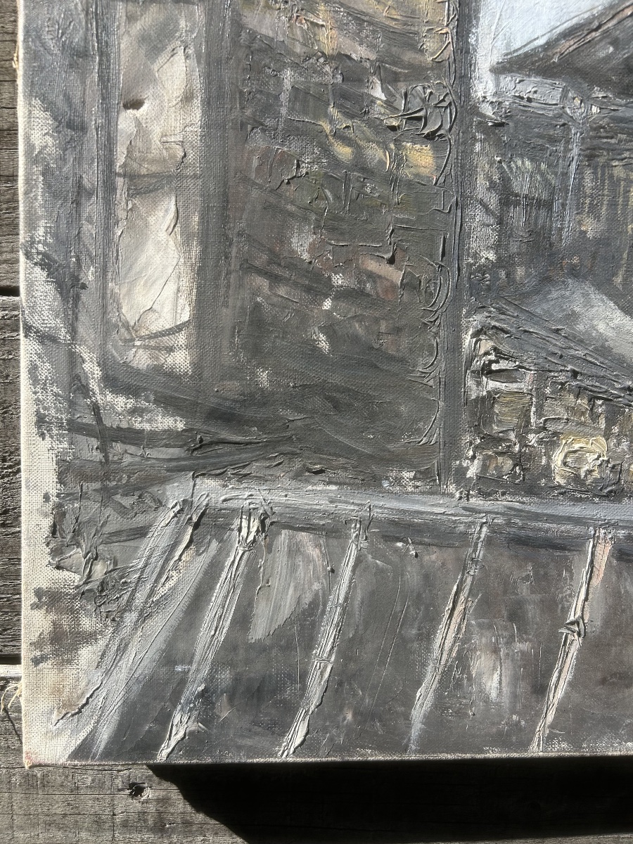 Painting: Paris, 1960—roof Of The Cirque D’hiver -photo-5