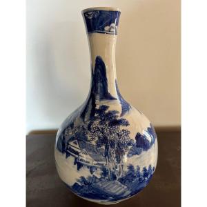 Vase Porcelaine bleu Hue Vietnam 